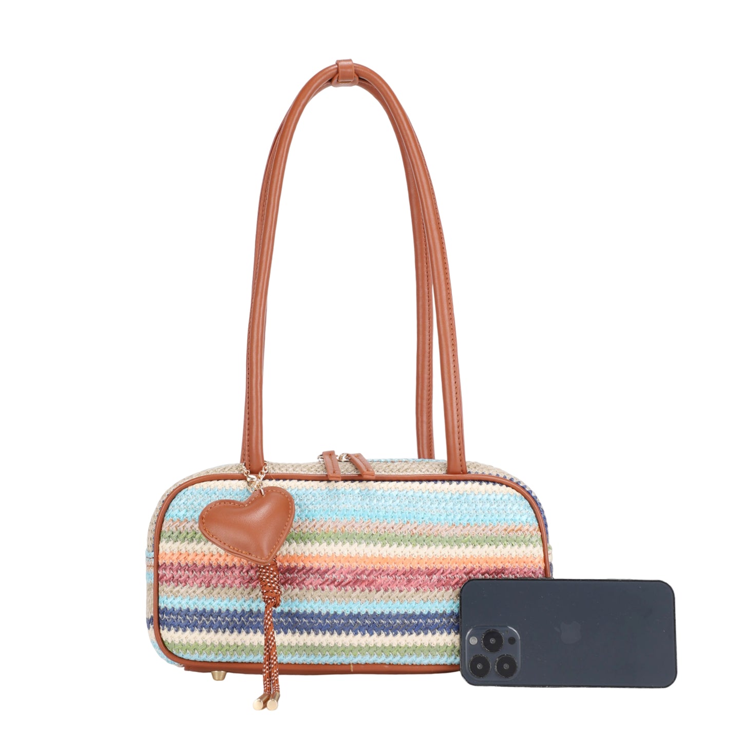 Coastal Stripe East-West Shoulder Bag